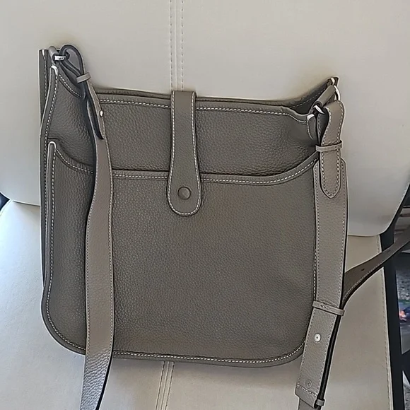 HERMÈS Evelyne PM Bag, Palladium Hardware, Etoupe - NWOT - Picture 5 of 10